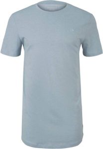 Tom Tailor gemêleerd T-shirt foggy blue melange