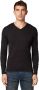Tom Tailor Heren V-Hals Basic Sweater Black Heren - Thumbnail 3