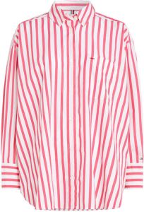 Tommy Hilfiger Overhemdblouse STRIPED ICON OVERSIZED SHIRT in modieus streepdessin