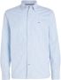 Tommy Hilfiger gestreept regular fit overhemd CORE 1985 FLEX met biologisch katoen copenhagen blue white - Thumbnail 1