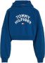 Tommy Hilfiger hoodie met logo indigo blauw Sweater Meisjes Sweat (duurzaam) Capuchon 140 - Thumbnail 1