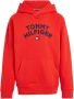 Tommy Hilfiger hoodie met logo felrood Sweater Jongens Sweat (duurzaam) Capuchon 104 - Thumbnail 1