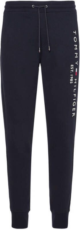 Tommy Hilfiger Heren Elastische Joggers met Geborduurd Logo Blauw Heren