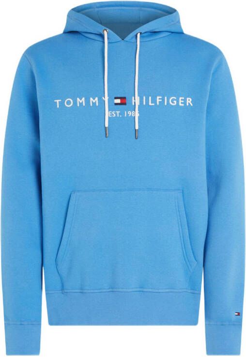 Tommy Hilfiger Big & Tall hoodie Plus Size met logo iconic blue