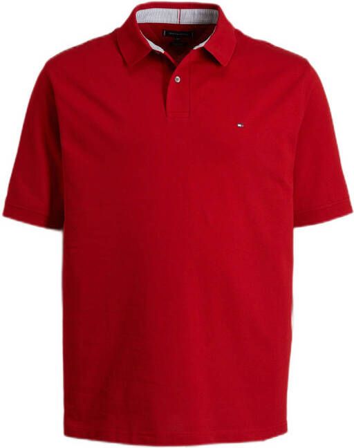 Tommy Hilfiger Big & Tall polo Plus Size met biologisch katoen arizona red