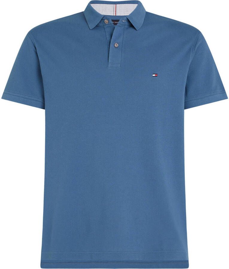 Tommy Hilfiger Big & Tall polo Plus Size met biologisch katoen blue coast