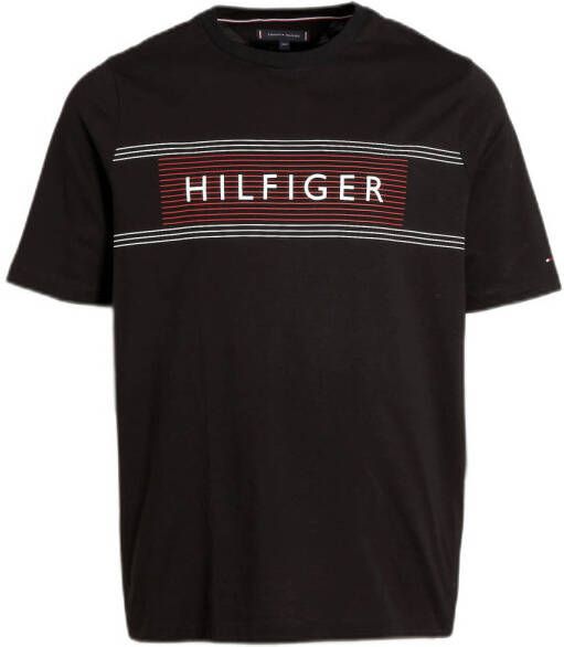 Tommy Hilfiger Big & Tall T-shirt Plus Size met logo black