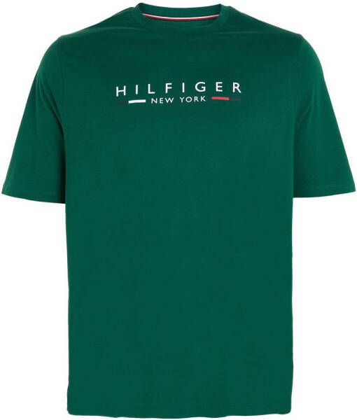 Tommy Hilfiger Big & Tall T-shirt Plus Size met logo l4o prep green