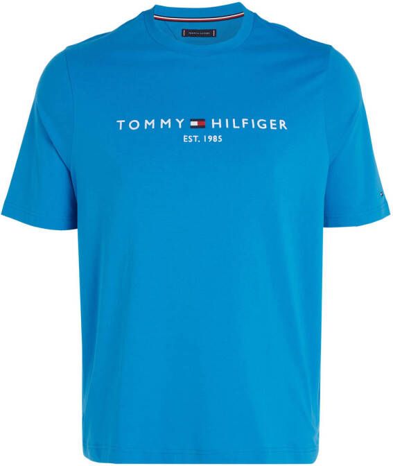 Tommy Hilfiger Big & Tall T-shirt Plus Size met logo shocking blue