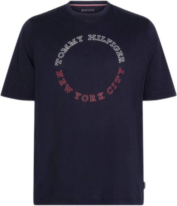 Tommy Hilfiger Big & Tall T-shirt Plus Size met printopdruk desert sky
