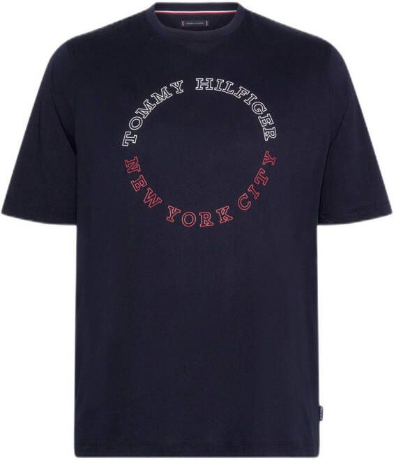 Tommy Hilfiger Big & Tall T-shirt Plus Size met printopdruk desert sky