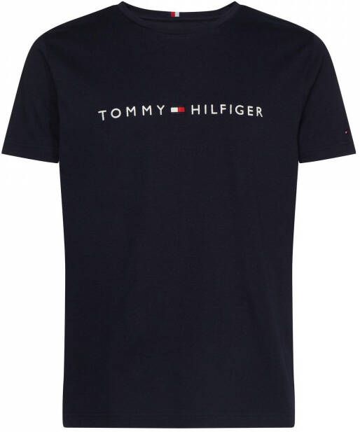 Tommy Hilfiger Big & Tall T shirt Plus Size van biologisch katoen desert sky