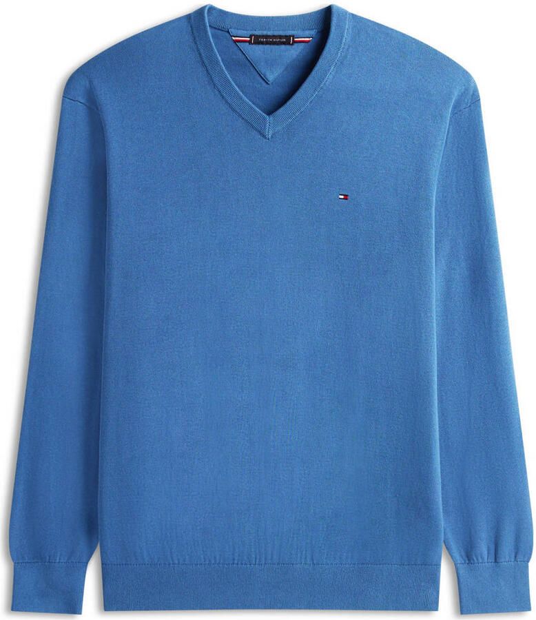 Tommy Hilfiger Big & Tall gebreide trui Plus Size lichtblauw