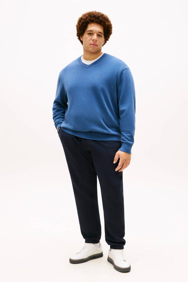 Tommy Hilfiger Big & Tall gebreide trui Plus Size lichtblauw - Foto 3