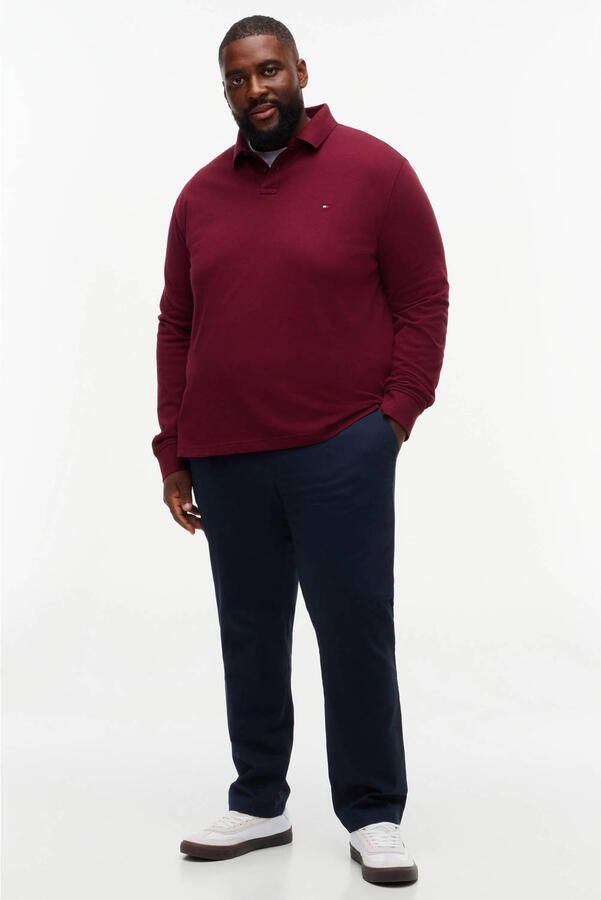 Tommy Hilfiger Big & Tall Plus Size regular fit polo bordeauxrood - Foto 3