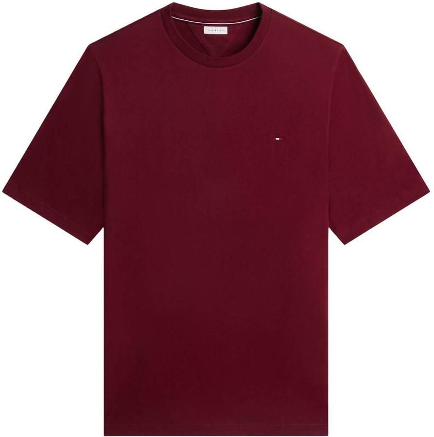 Tommy Hilfiger Big & Tall Plus Size regular fit T-shirt donkerrood