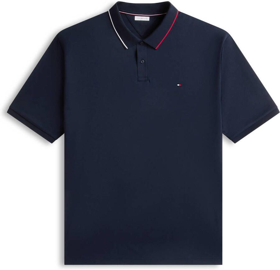 Tommy Hilfiger Big & Tall regular fit polo Plus Size donkerblauw