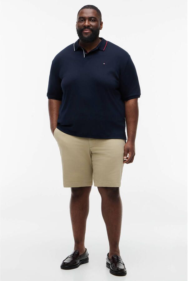 Tommy Hilfiger Big & Tall regular fit polo Plus Size donkerblauw - Foto 2