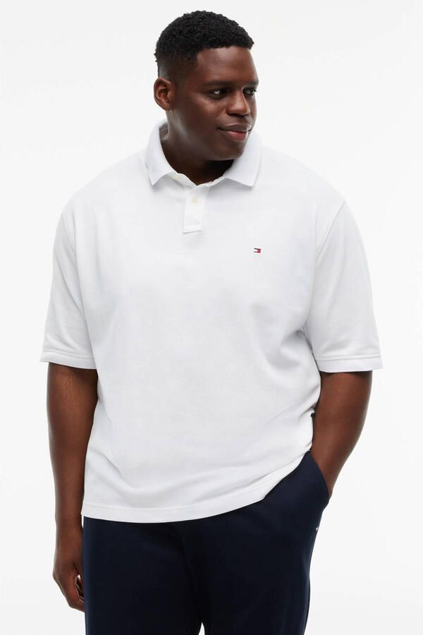 Tommy Hilfiger Big & Tall regular fit polo Plus Size wit - Foto 2