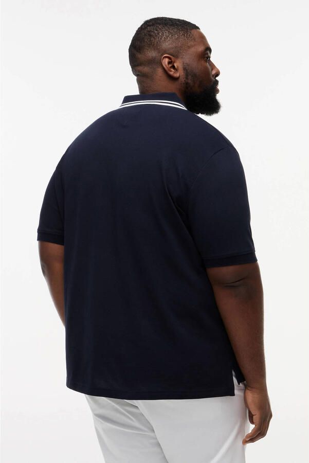Tommy Hilfiger Big & Tall regular polo donkerblauw - Foto 2