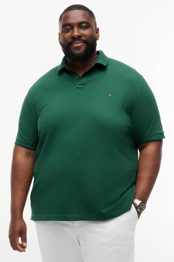 Tommy Hilfiger Big & Tall regular polo groen - Foto 3