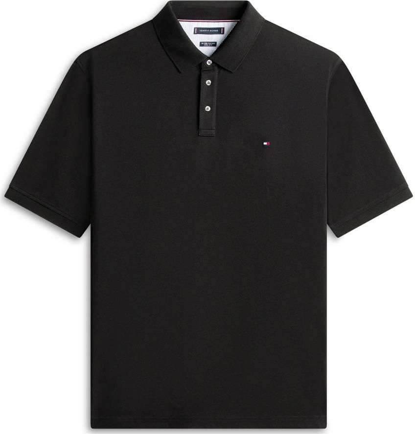 Tommy Hilfiger Big & Tall regular polo Plus Size zwart