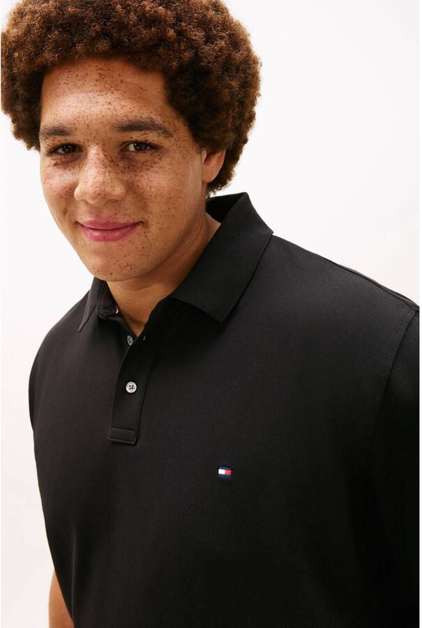 Tommy Hilfiger Big & Tall regular polo Plus Size zwart - Foto 2