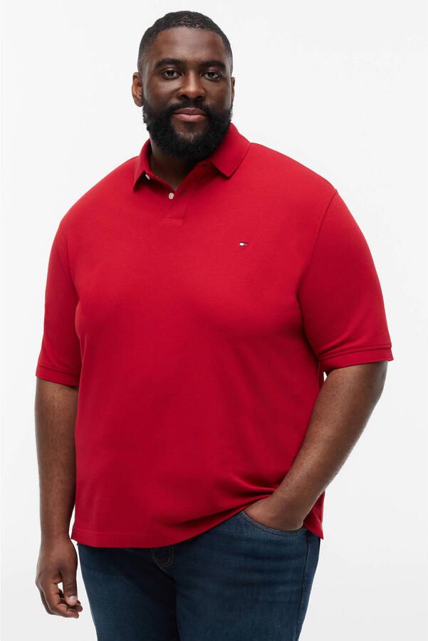 Tommy Hilfiger Big & Tall regular polo rood - Foto 3