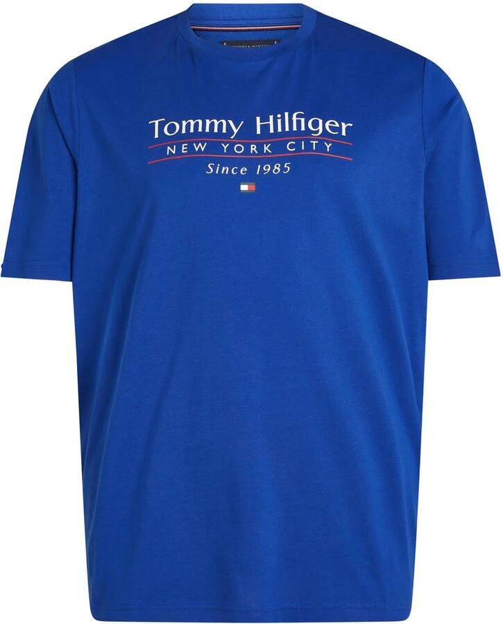 Tommy Hilfiger T-shirt BT-HILFIGER CENTER STACK TEE-B Grote maten met meerkleurige print - Foto 3