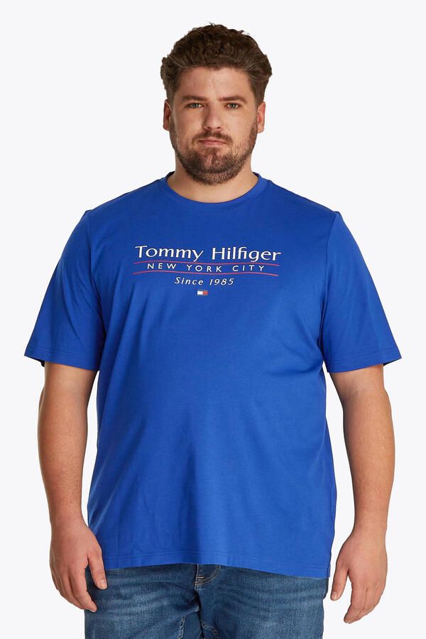 Tommy Hilfiger T-shirt BT-HILFIGER CENTER STACK TEE-B Grote maten met meerkleurige print - Foto 2