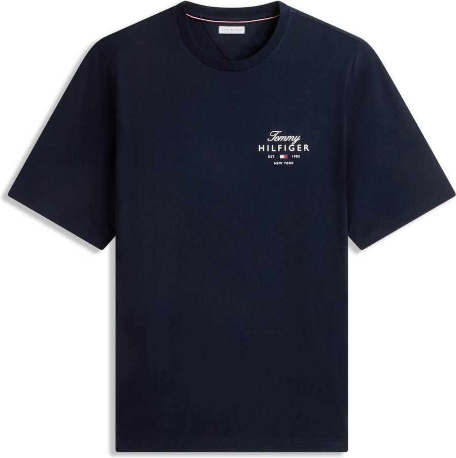 Tommy Hilfiger Big & Tall regular T-shirt donkerblauw