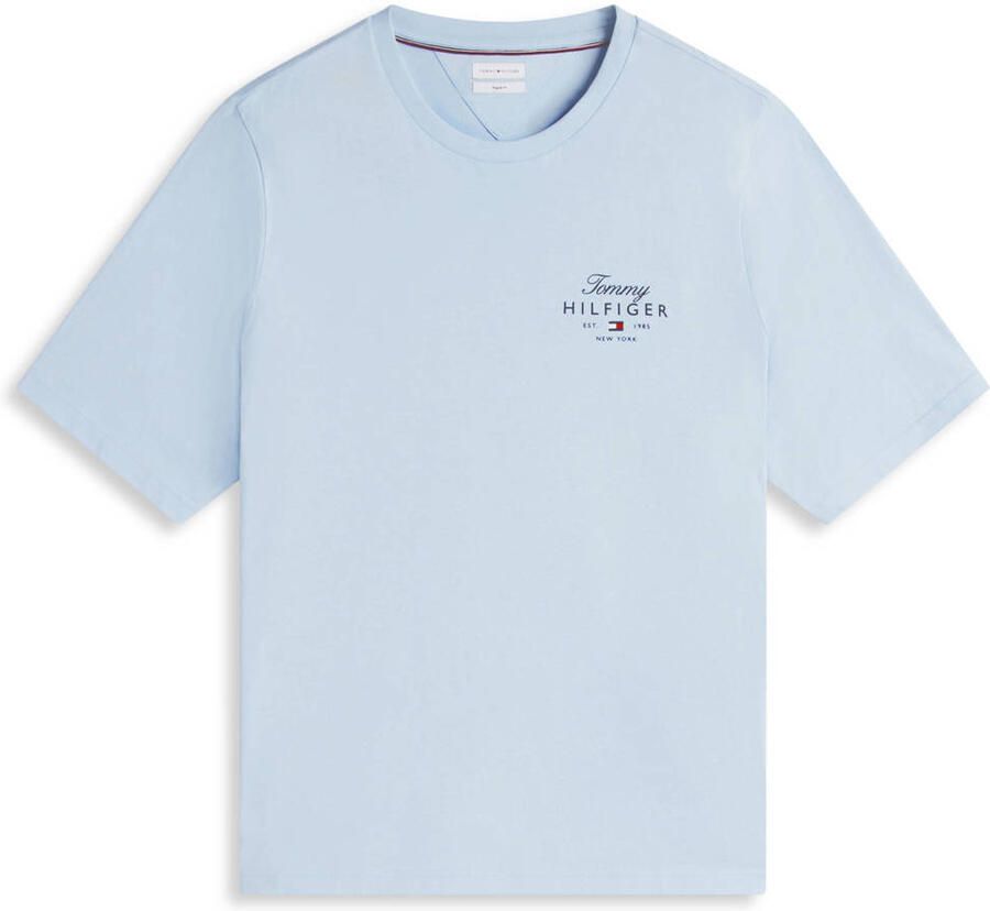 Tommy Hilfiger Big & Tall regular T-shirt lichtblauw