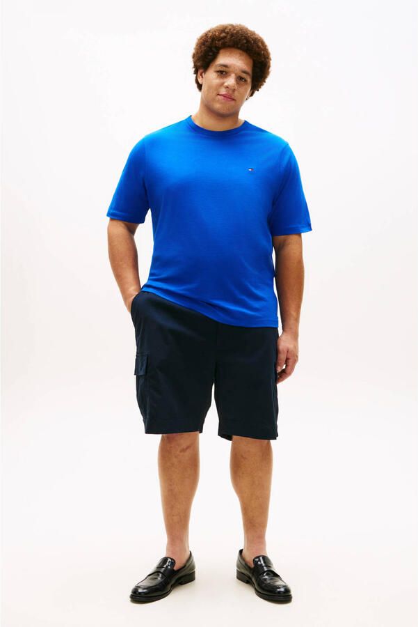 Tommy Hilfiger Big & Tall regular T-shirt Plus Size blauw - Foto 3