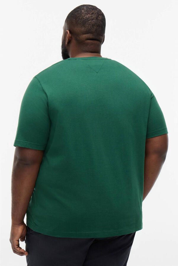 Tommy Hilfiger Big & Tall regular T-shirt Plus Size donkergroen - Foto 3