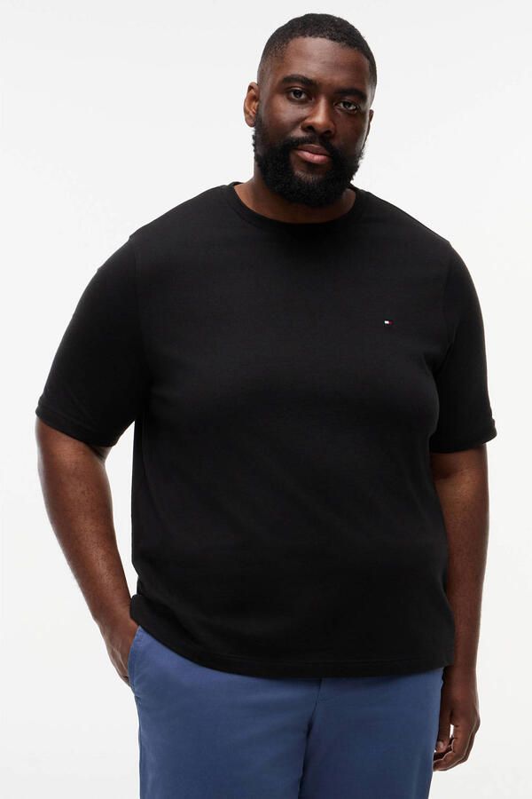 Tommy Hilfiger Big & Tall regular T-shirt zwart - Foto 3