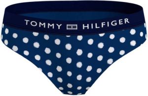 Tommy Hilfiger bikinibroekje met stippen donkerblauw wit