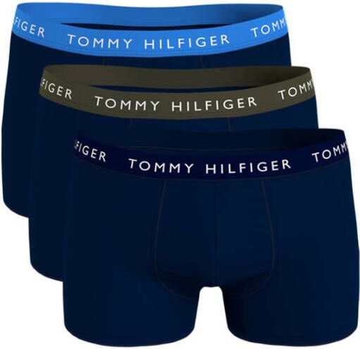Tommy Hilfiger Underwear Boxershort met contrastkleurige onderbroekband (set van 3)
