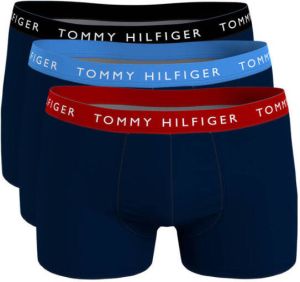 Tommy Hilfiger Underwear Boxershort met contrastkleurige band(3 stuks )