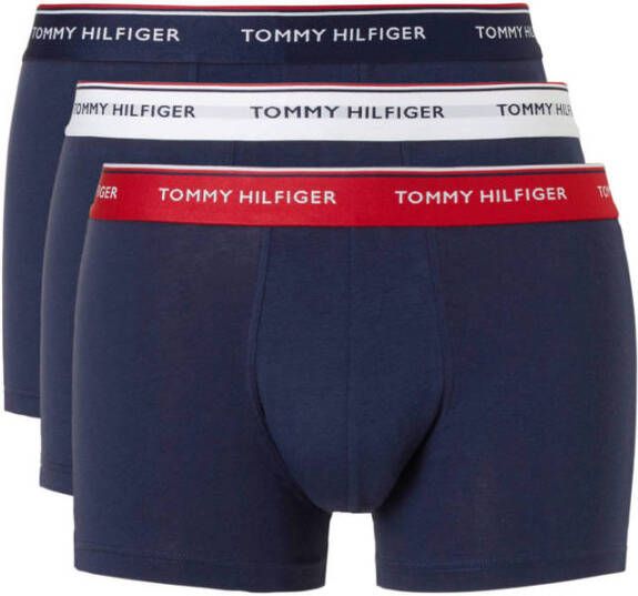 TOMMY HILFIGER UNDERWEAR Tommy Hilfiger Heren Boxershorts 3p Trunk Donkerblauw