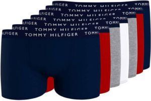 Tommy Hilfiger boxershort set van 7 donkerblauw rood grijs