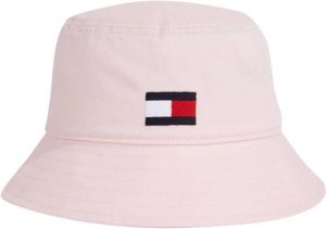 Tommy Hilfiger bucket hat met logo lichtroze
