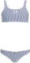 Tommy Hilfiger crop bikini donkerblauw wit Meisjes Gerecycled polyester (duurzaam) 140 152 - Thumbnail 1