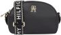 Tommy Hilfiger Zwarte polyester handtas met verstelbare schouderband Zwart Dames - Thumbnail 1