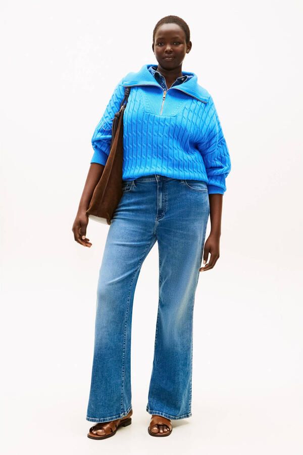 Tommy Hilfiger Curve high waist flared jeans medium blue denim - Foto 2