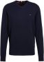 Tommy Hilfiger Blauwe Biologische Katoen Kasjmier Trui Blue Heren - Thumbnail 1