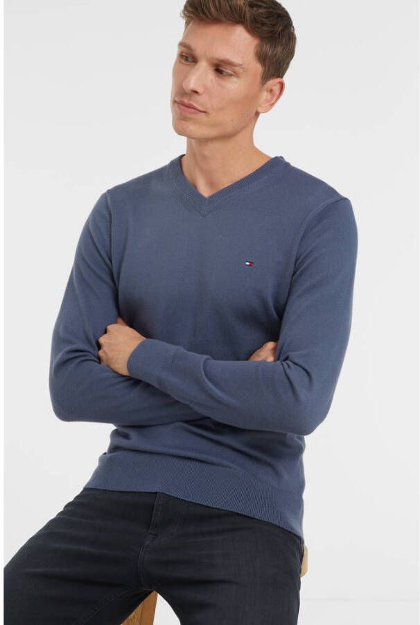 Tommy Hilfiger Trui met V-hals PIMA ORG CTN CASHMERE V NECK