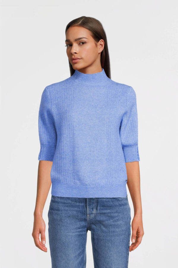 Tommy Hilfiger Turtleneck Top blauw Ww0Ww36994 C35 Blauw Dames - Foto 2