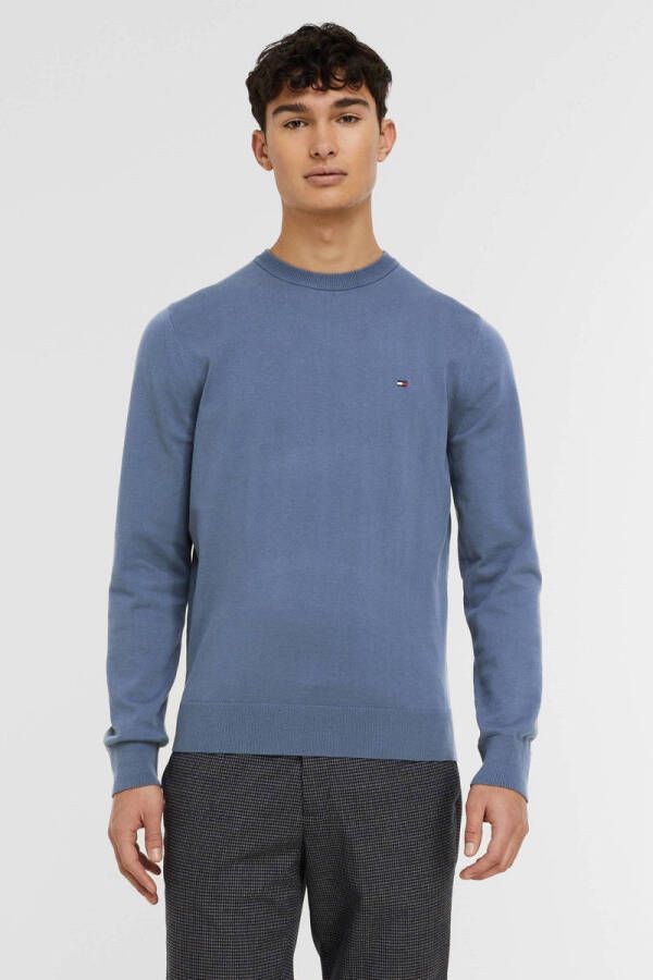 Tommy Hilfiger Blauwe Pullover Sweater Sophisticated Collection Blue Heren