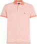 Tommy Hilfiger gemêleerde slim fit polo MOULINE TIPPED met contrastbies weathered white peach dusk - Thumbnail 1