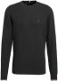 Tommy Hilfiger Donkergrijze Trui Exaggerated Structure Crew Neck - Thumbnail 2
